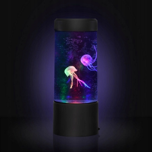 Dekoratyvinė naktinė lempa - judančios medūzos